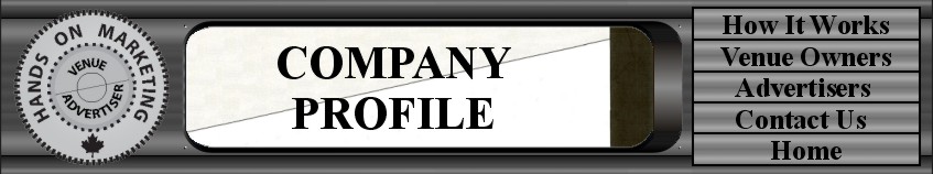 Company Profile Title & Menu Selection Bar